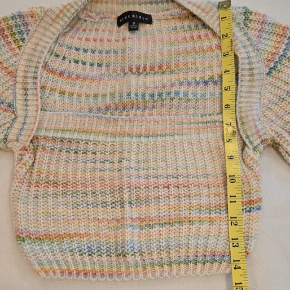 Blue Blush Pastel Knit Women's Sweater - Picture 6 of 7